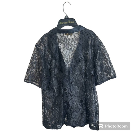 VTG. 90’s Victoria's Secret Gold Label Black Lace Up Women’s S Grunge - Picture 2 of 7